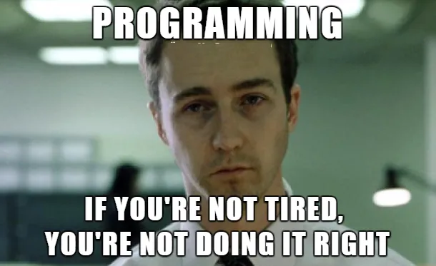 The programmer stereotype meme